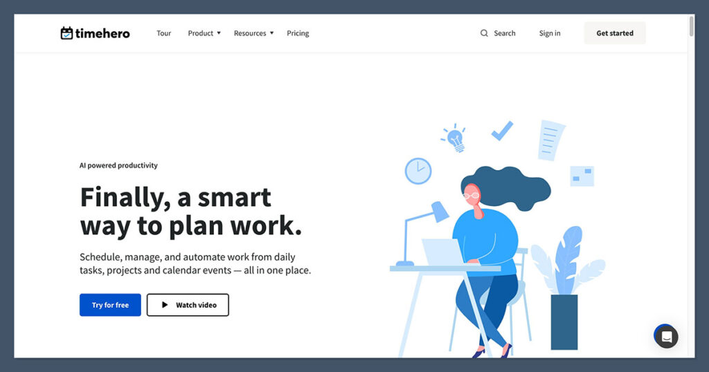 TimeHero Homepage