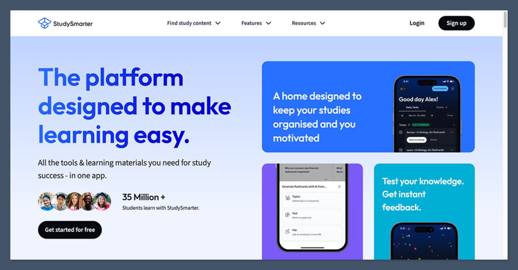 StudySmarter Homepage
