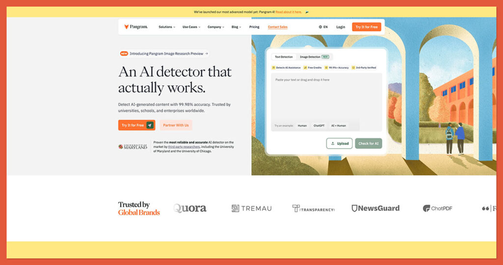 pangram homepage