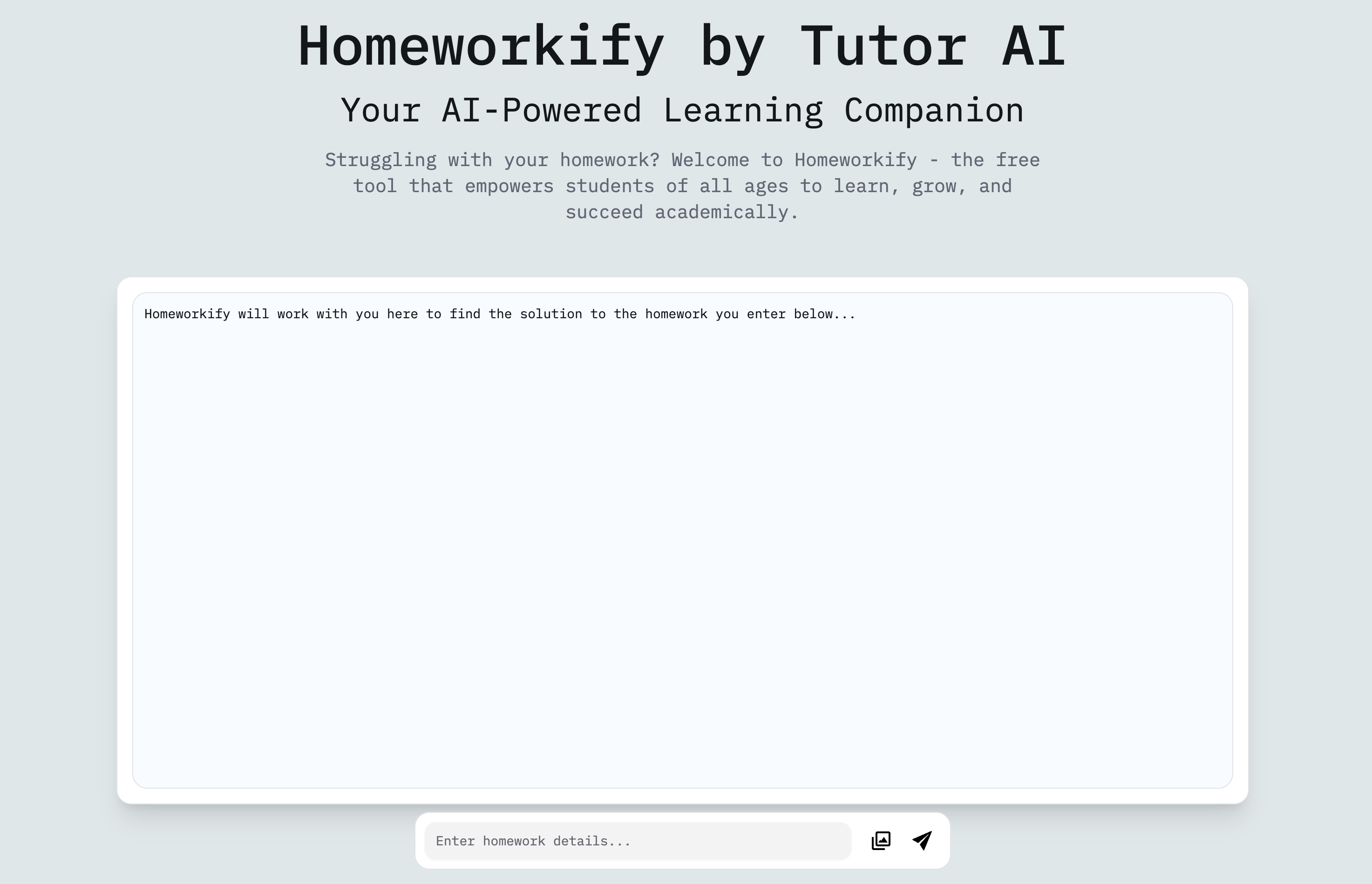 Homeworkify Fully Free Homework Helper Tool By Tutor AI Homeworkify Fully Free Homework Helper Tool By Tutor AI